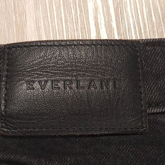 Everlane The Original Cheeky Jeans Womens Size 24S Black Straight High Rise - Picture 9 of 13